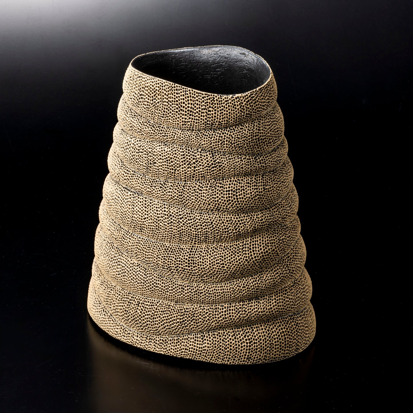 天刻文器 【輪積み型/花器】