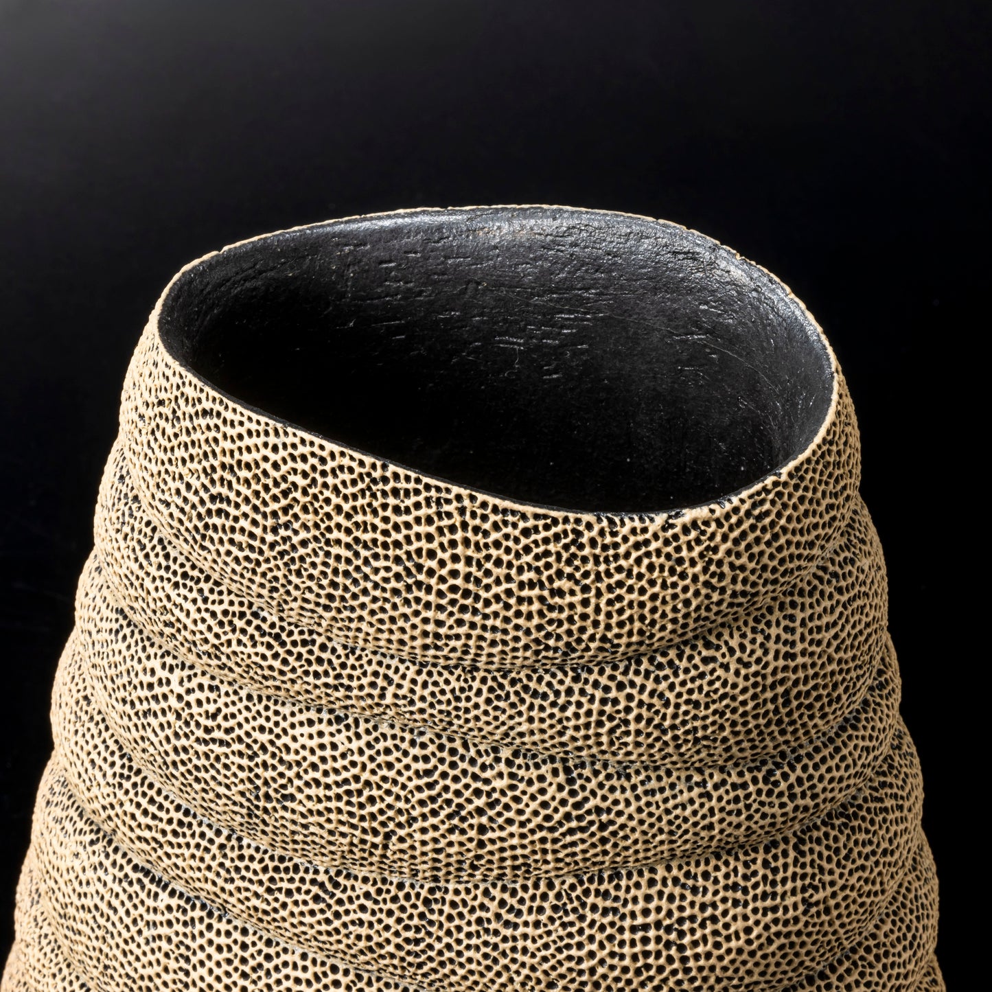 天刻文器 【輪積み型/花器】