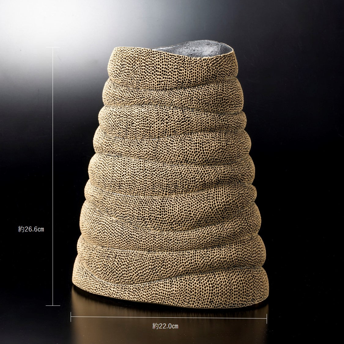 天刻文器 【輪積み型/花器】