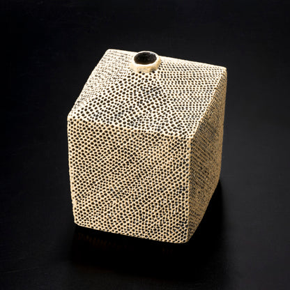 "Tenkokumon" vessel [square/flower vase]