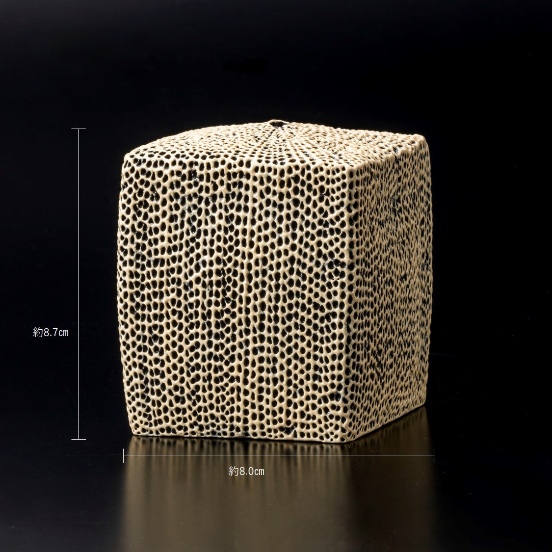 "Tenkokumon" vessel [square/flower vase]